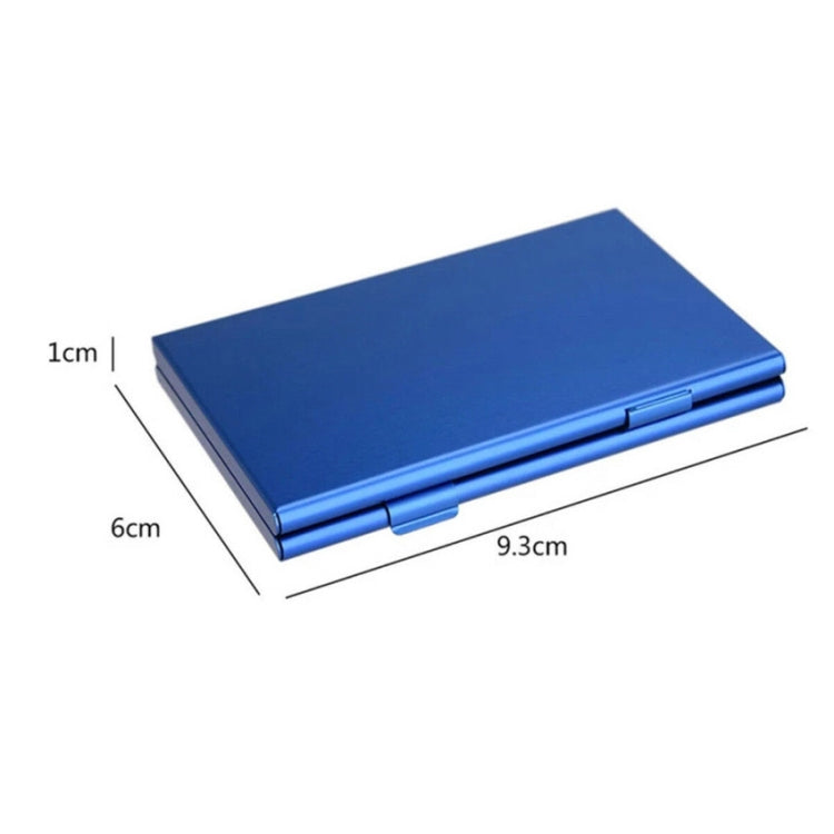 Pack organisateur de stockage de cartes de jeu en alliage d'aluminium pour Nintendo Switch (bleu)
