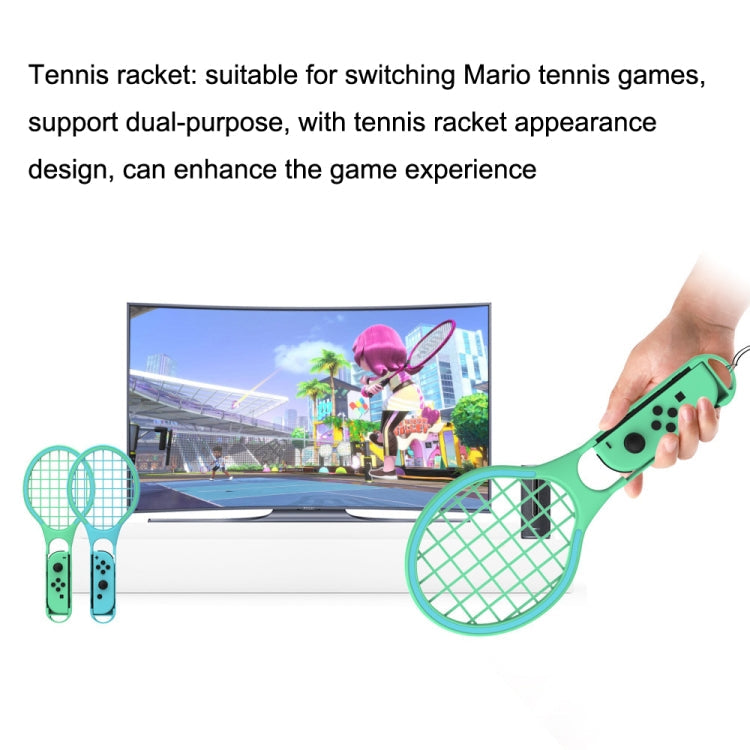 DOBE TNS-2123 Sports Lightsaber + Leg Strap + Tennis Racket + Wrist Strap 7 in 1 Sports Game For Nintendo Switch