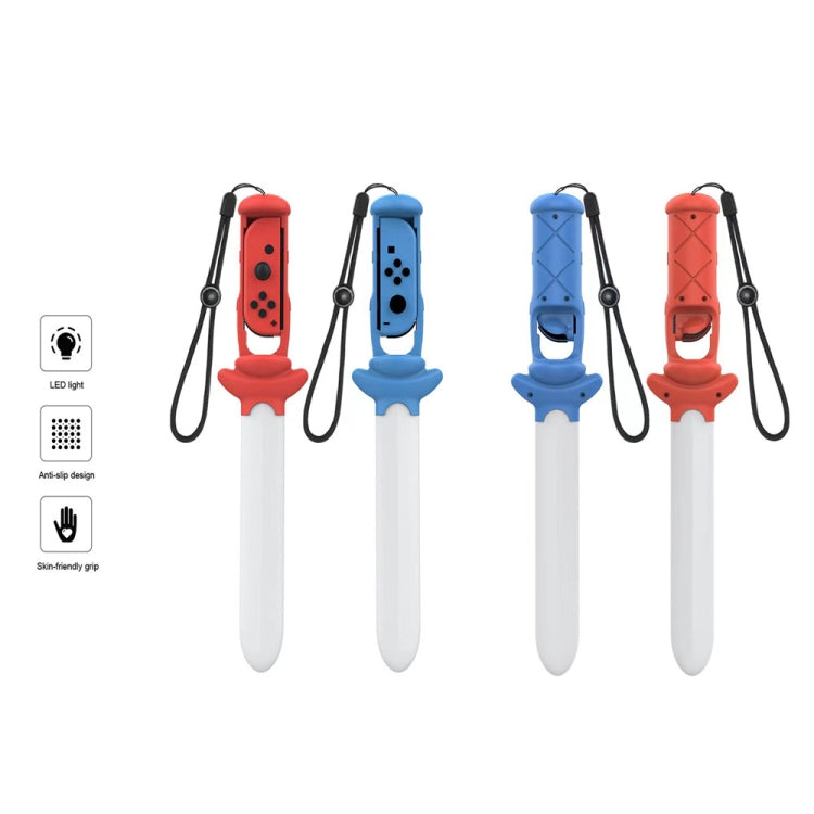 DOBE TNS-2109 Somatosensory Luminous Sword with Left and Right Handle for Nintendo Switch (Red)