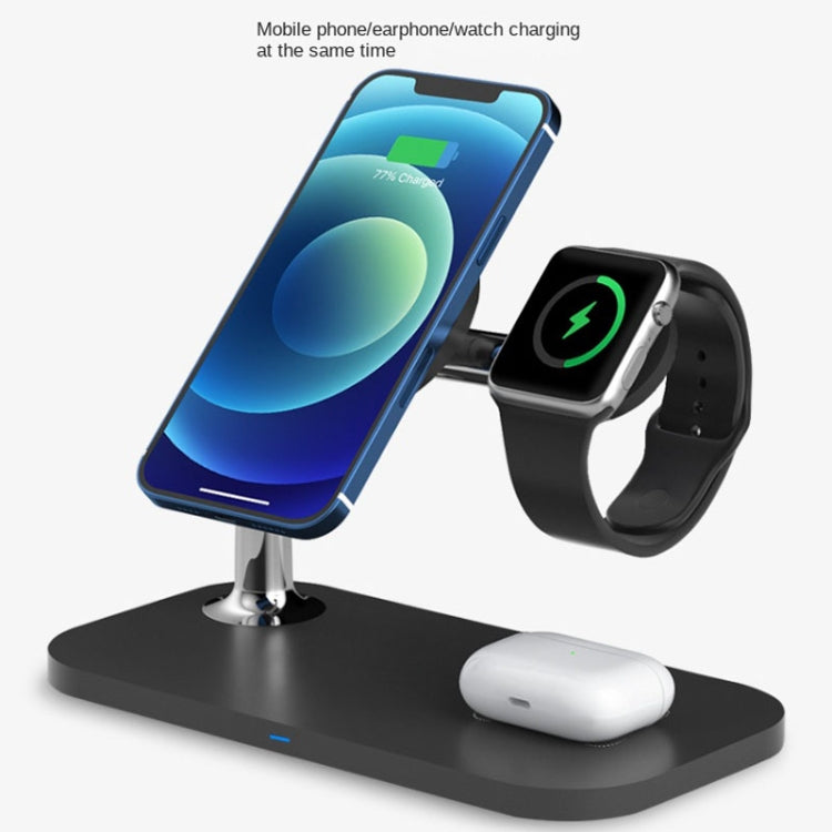 3 in 1 Magnetic Wireless Charger for iPhone 12 / 13 iWatch and AirPods (Black)