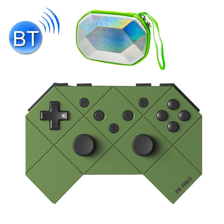 PB TAILS Para Gamepad Inalámbrico Bluetooth Switch estilo: edición de lujo (Verde militar)