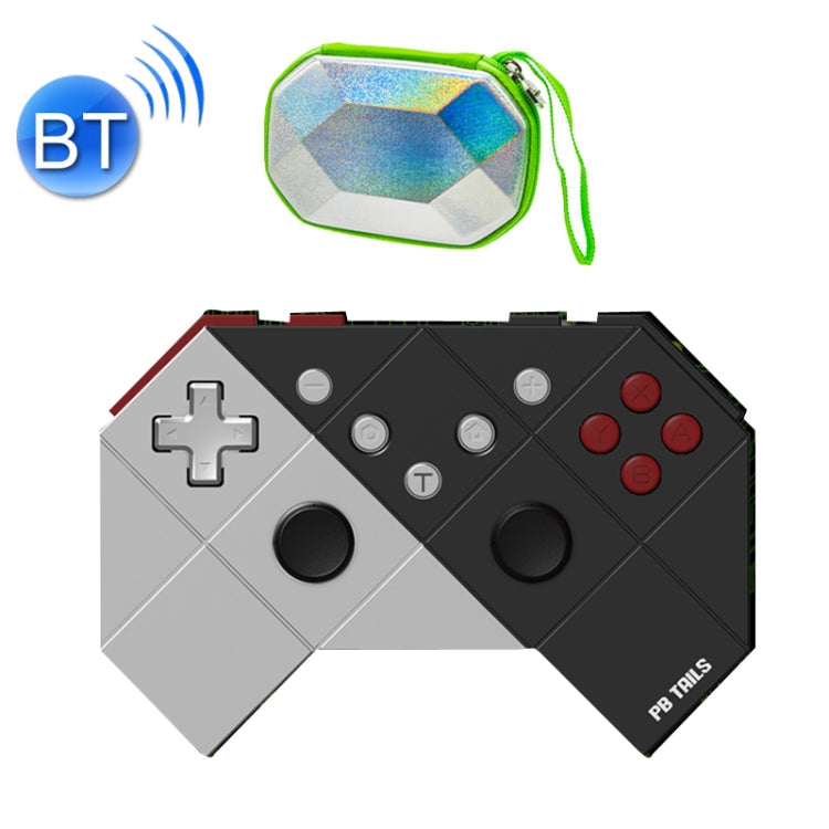 PB TAILS For Switch Bluetooth Wireless Gamepad Style: Deluxe Edition (Black Silver)