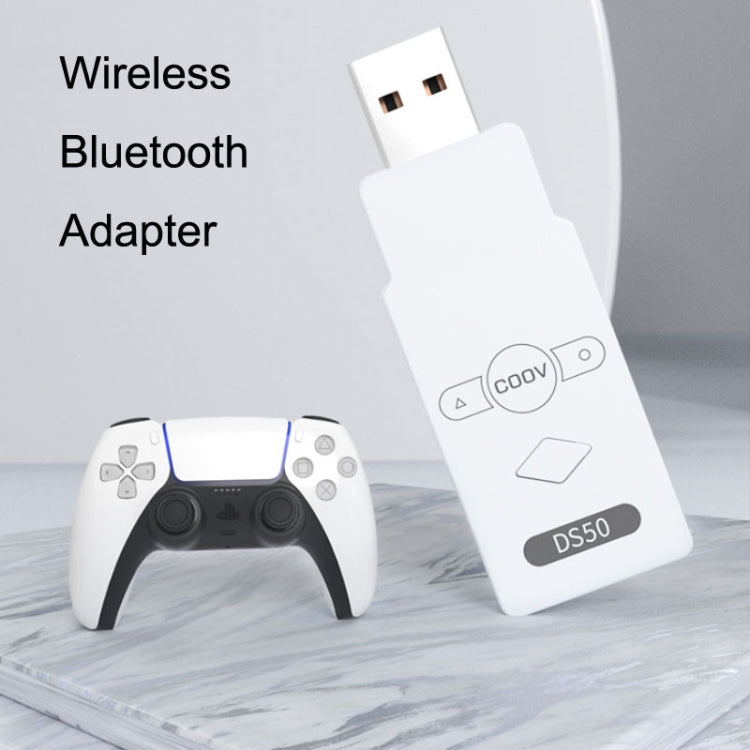 COOV DS50 pour contrôleur d'adaptateur Bluetooth sans fil PS5 / Xbox One S / PS4 Pro