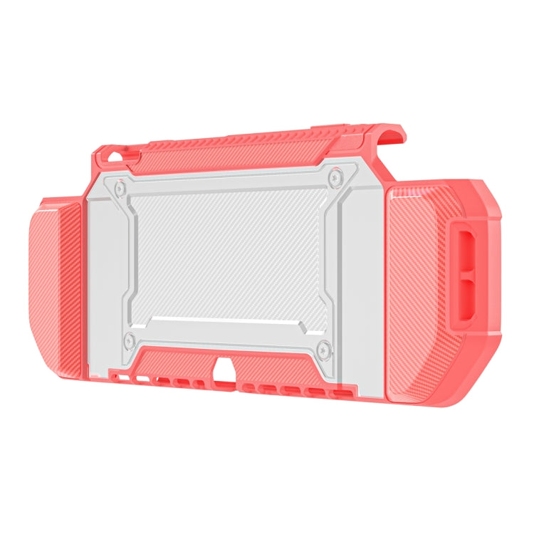 TPU + PC Two-in-one Non-slip Protective Case For Nintendo Switch Oled (Coral)