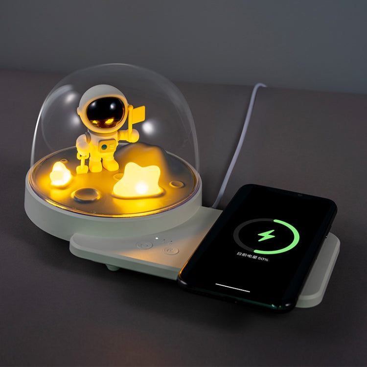 Lampe de table décorative Charge rapide sans fil Smart Bluetooth Music Light Style: Modèle de base (astronautes)