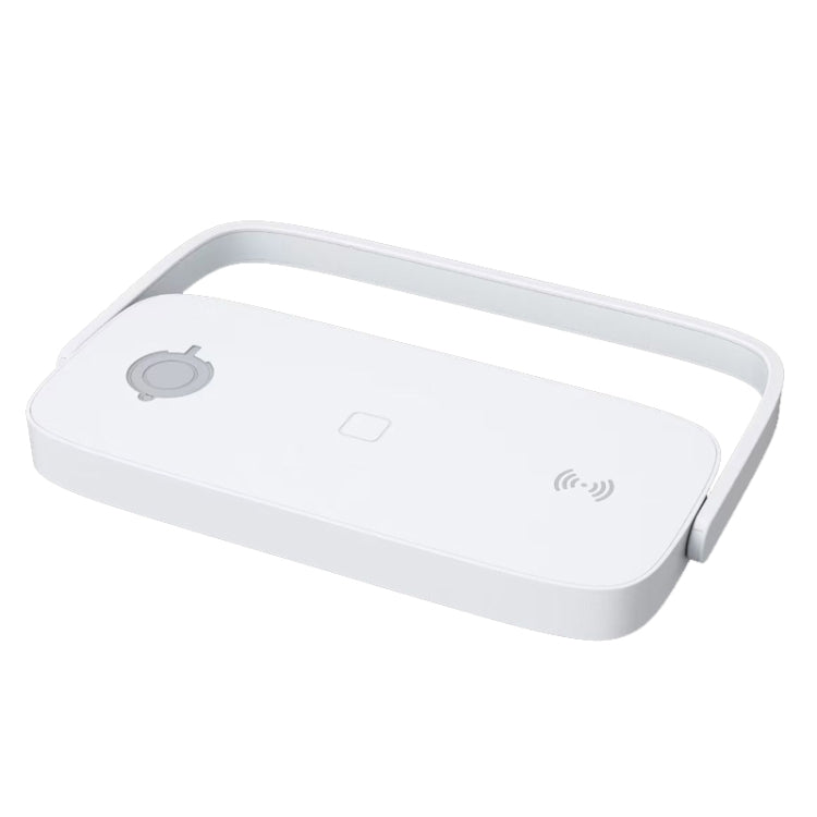 Chargeur sans fil pour téléphone portable UD10 avec petite veilleuse pour iPhone 12/13iWatchAirPods (blanc)
