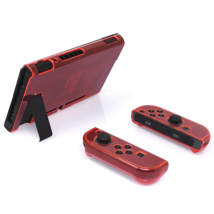PC PROTECTION COVER MADE For Nintendo SWITCH NS CASE PLASTIC CRYSTAL PLASTIC CRYSTAL PLASTIC PASTE (Red)