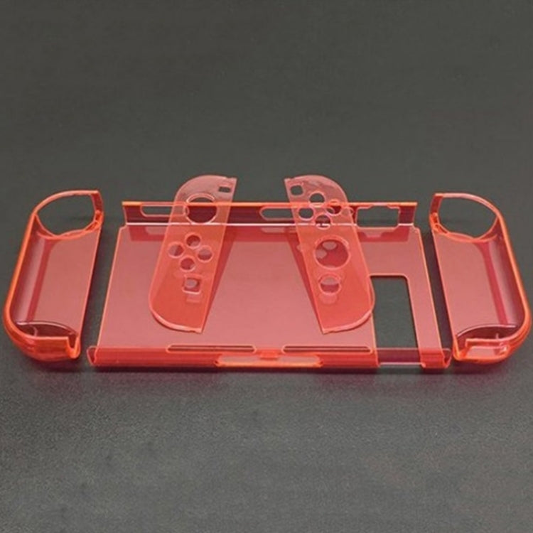 COQUE DE PROTECTION PC FABRIQUÉE pour Nintendo SWITCH NS CASE PLASTIC CRYSTAL PLASTIC CRYSTAL PLASTIC PASTE (Rouge)