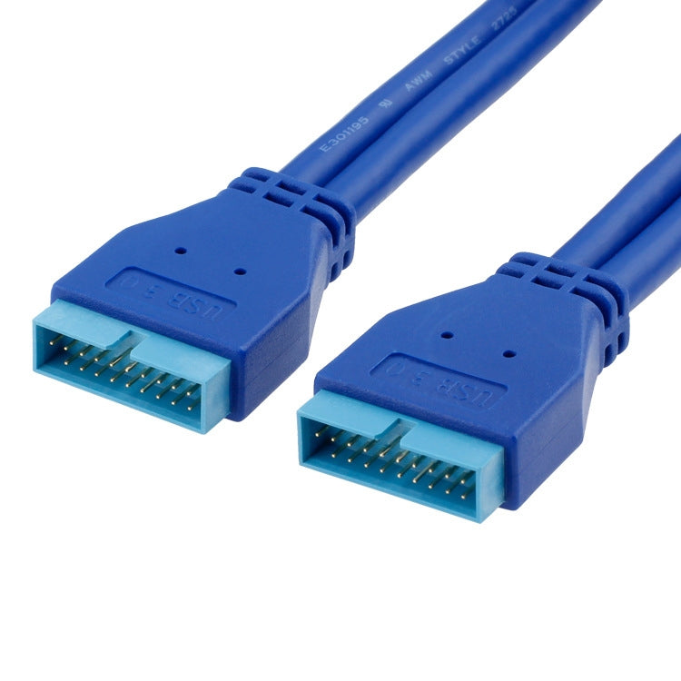 USB3.0 20PIN M-M Cable de extensión Chasis Extensión del Panel Frontal Alambre de núcleo de cobre puro