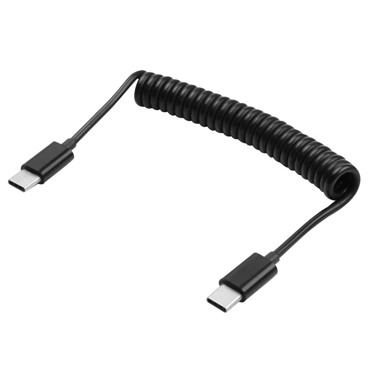 1m USB-C / Type-C to USB 3.1 Type-C Data Charging Spring Spiral Cable For Galaxy S8 and S8+ / LG G6 / Huawei P10 and P10 Plus / Xiaomi Mi 6 and Max 2 and other Smartphones