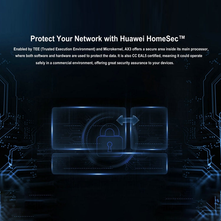 Huawei Original Router AX3 2.4G / 5.0GHz Dual Band Router Pro 3000Mbps WiFi con 5 dBi Antenas Gigahome de cuatro núcleos a 1.4 GHz CPU (Negro)