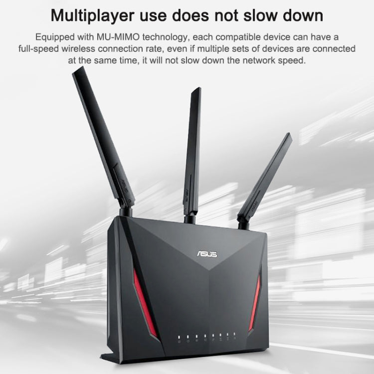 Original ASUS 2900M Dual Band Full Gigabit RT-AC86U Home WiFi Router Wireless Router Repeater with 4 Antennas Support AiMesh