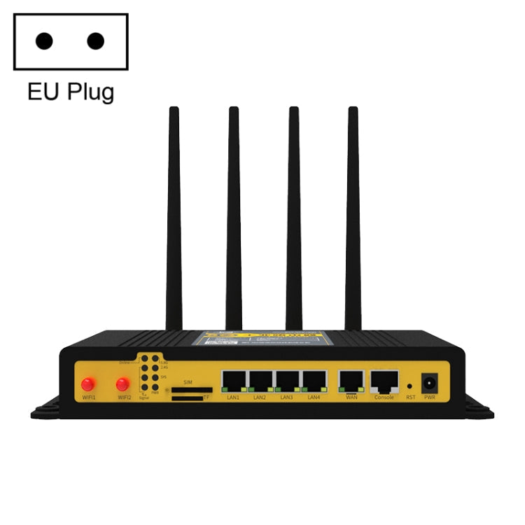 F-NR100 1000Mbps 5G Routeur sans fil WiFi industriel à 5 ​​ports avec 4 antennes UE