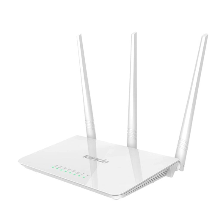 Tenda F3 Wireless 2.4GHz 300Mbps WiFi Router with 3 External 5dBi Antennas (White)