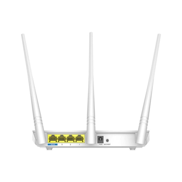 Tenda F3 Routeur WiFi sans fil 2,4 GHz 300 Mbps avec 3 antennes externes 5 dBi (Blanc)
