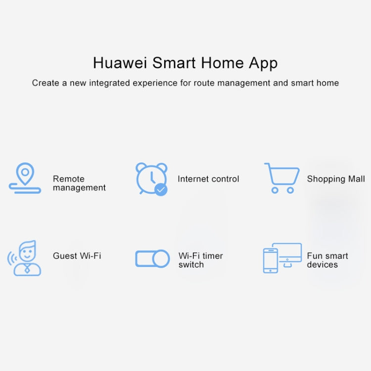 Huawei Q2 Pro 2.4GHz 300Mbps + 5GHz 867Mbps High Speed ​​Dual Band Wireless Router Set (White)