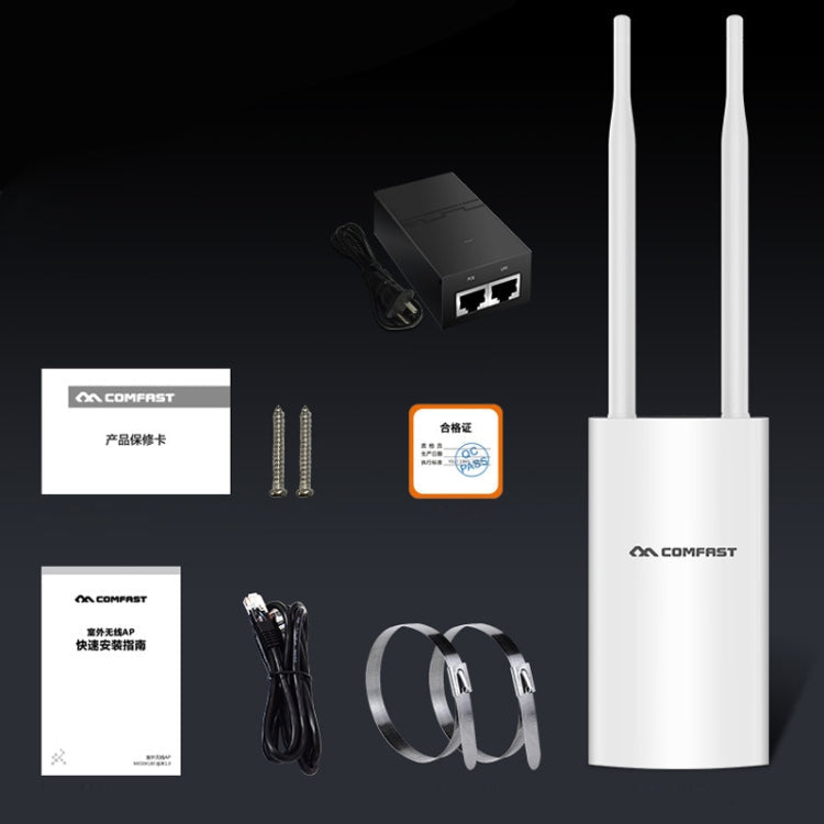 COMFAST CF-EW72 1200MBS Waterproof Signal Booster Wireless Amplifier Wireless Route WiFi Base Station Repeater with 2 Antennas