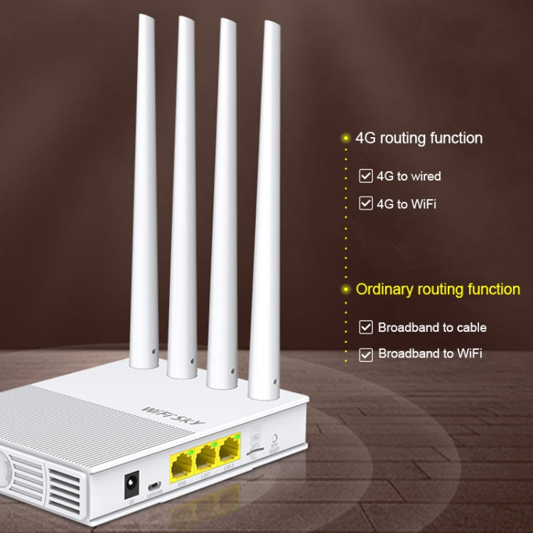 COMFAST WS-R642 300MBPS 4G SIGNAL AMPLIFICATEUR HOME SANS FIL ROTER AMPLIFICATEUR WiFI ROTER WIFI Station de Base avec 4 Antennes Prise CN