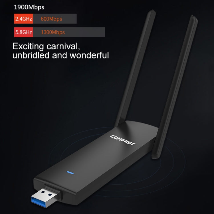 CFI-939AC 1900 Mbps Dual Band USB WiFi Network Adapter with USB 3.0 Base