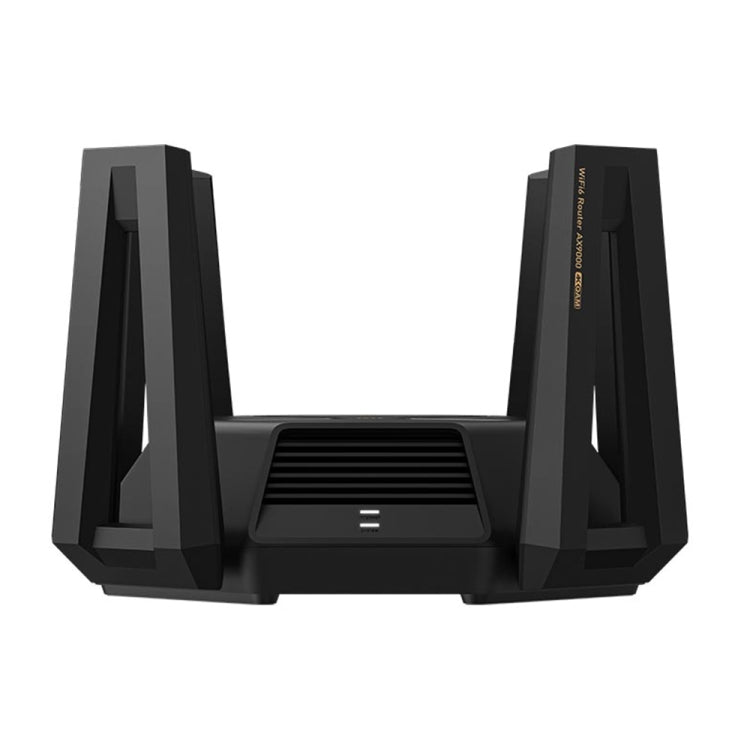 Original Xiaomi AX9000 WiFi Router WiFi6 UPGRADED EDITION TRI-BAND USB3.0 Wireless Mesh Network Booster Kit Booster Repeater 12 Antennas (Black)