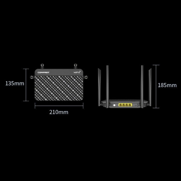 COMFAST CF-XR10 1800Mbps WIFI6 Dual-Band Gigabit Amplificador de Señales de la casa del hogar Repetidor de enrutador Inalámbrico