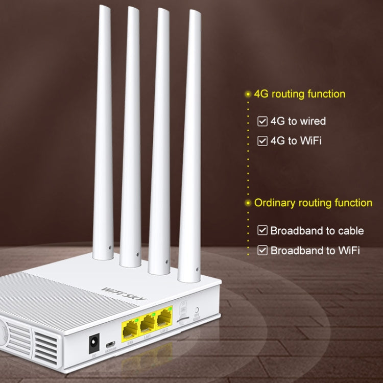 COMFAST WS-R642 300MBPS 4G AMPLIFIER SIGNIFICANCE HOMES WIFI ROTERATOR WIRELESS AMPLIFIER WITH 4 ANTENNAS EUROPEAN EDITION EU Tap