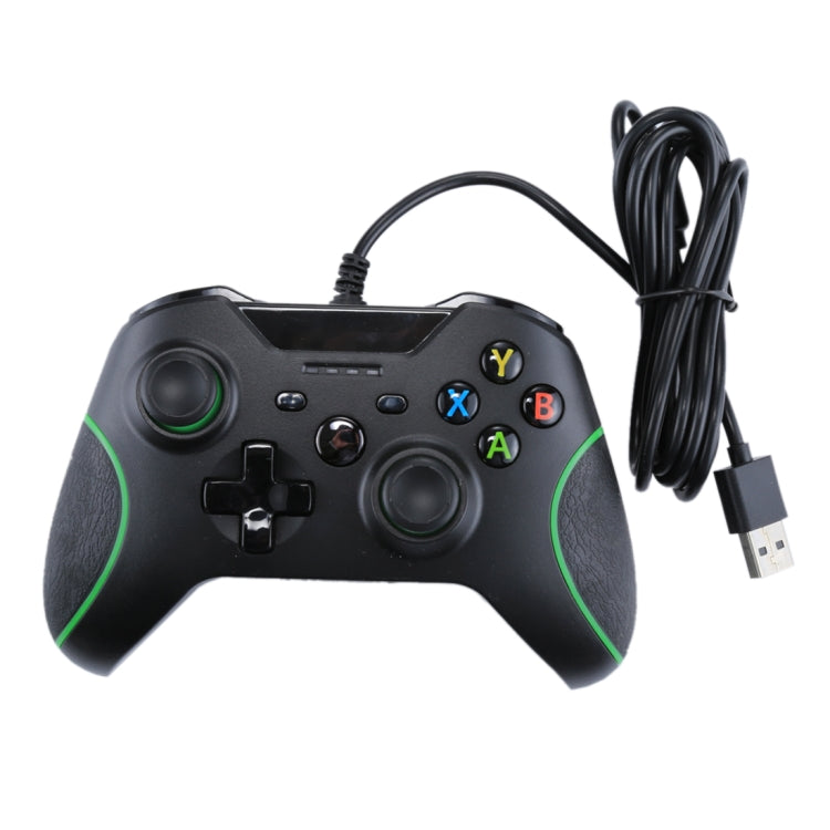 Manette de jeu filaire USB pour console Xbox One / PC / ordinateur portable Longueur du câble : environ 2,1 m
