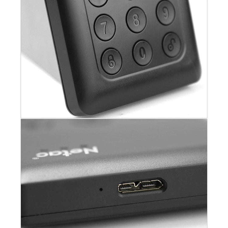 Disque dur portable Netac K588 1 To USB 3.0 avec cryptage de clavier