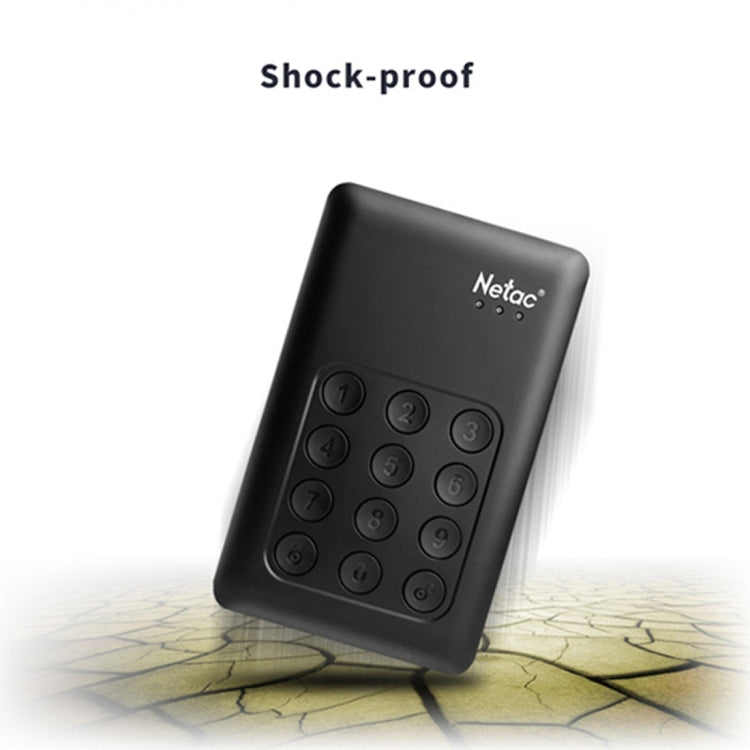 Disque dur portable Netac K588 1 To USB 3.0 avec cryptage de clavier