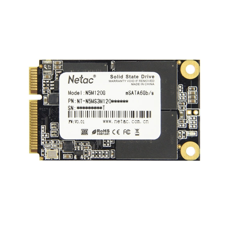Unidad de estado sólido Netac N5M 120GB mSATA 6Gb / s