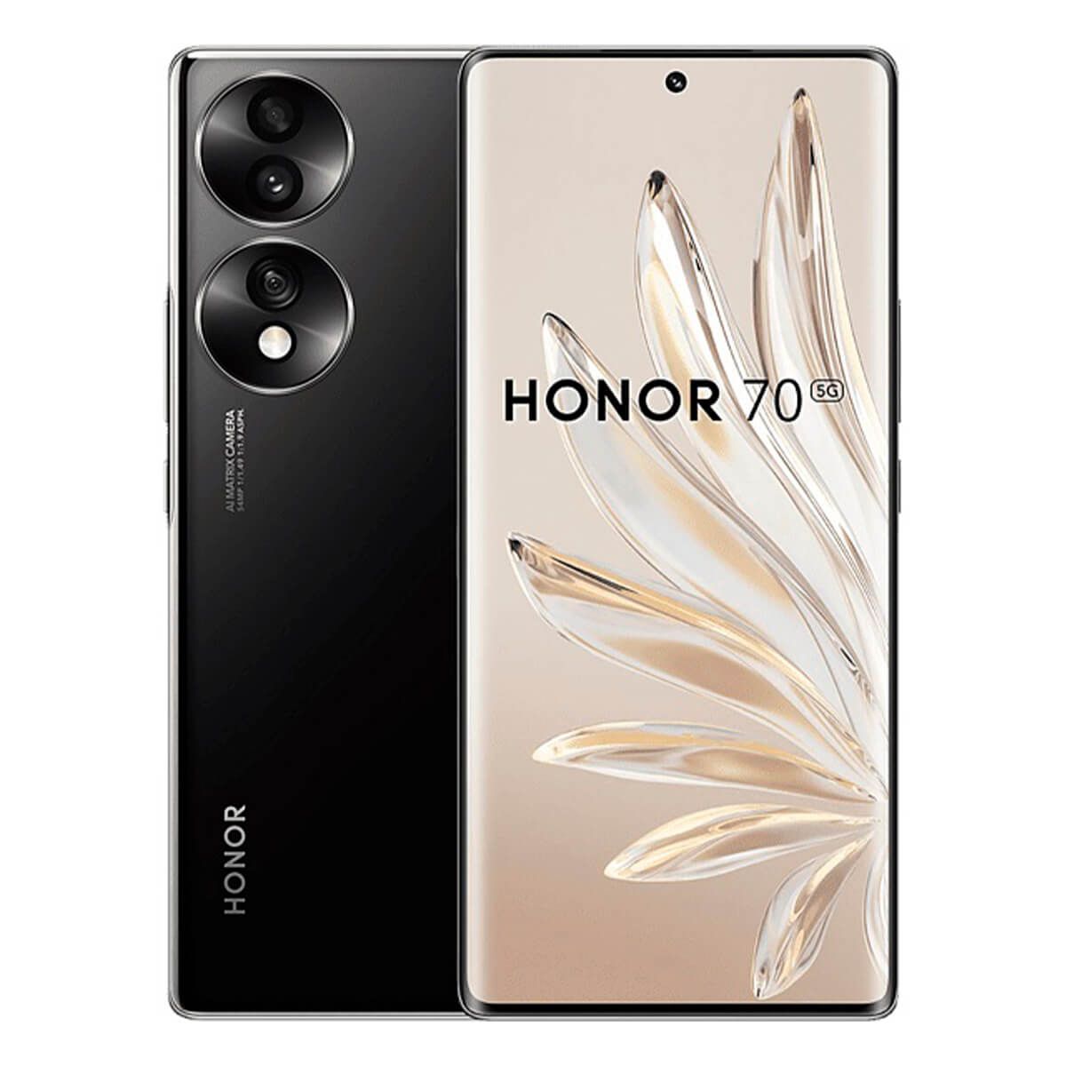 Honor 70 5G 8Go/256Go Noir (Midnight Black) Double SIM