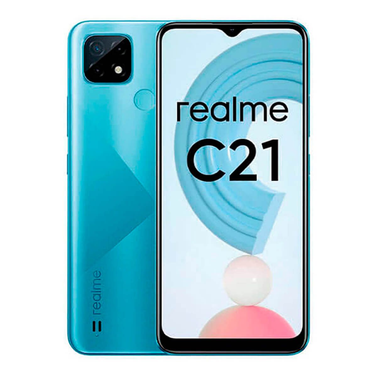 Realme C21-Y 4 Go/64 Go Bleu (Croix Bleu) Double SIM RMX3263