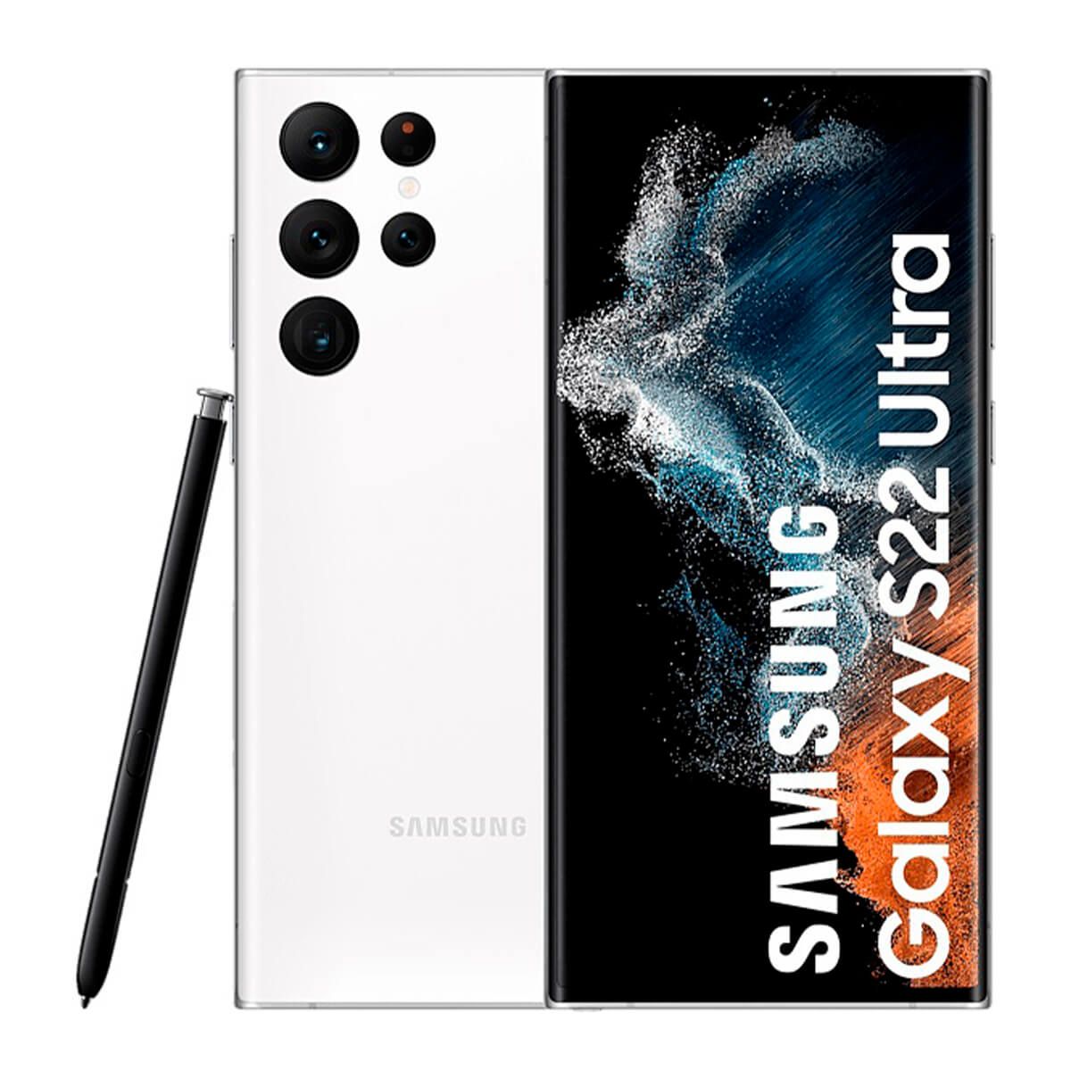 Samsung Galaxy S22 Ultra 5G 12 Go/512 Go Blanc (Blanc fantôme) Double SIM SM-S908
