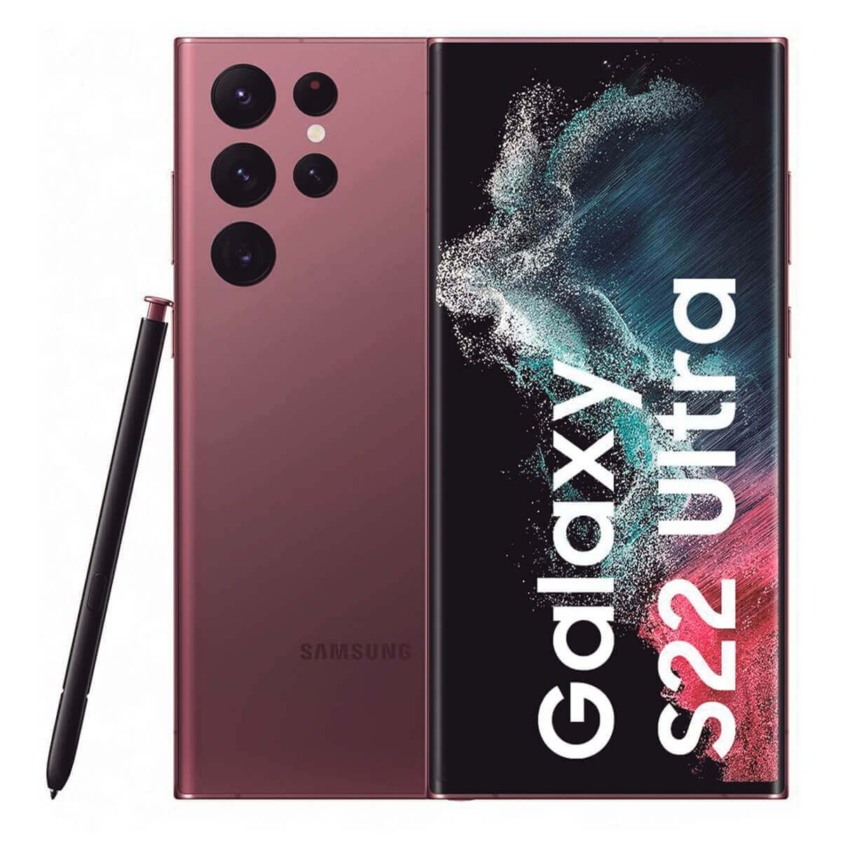 Samsung Galaxy S22 Ultra 5G 12GB/512GB Rojo (Burgundy) Dual SIM SM-S908
