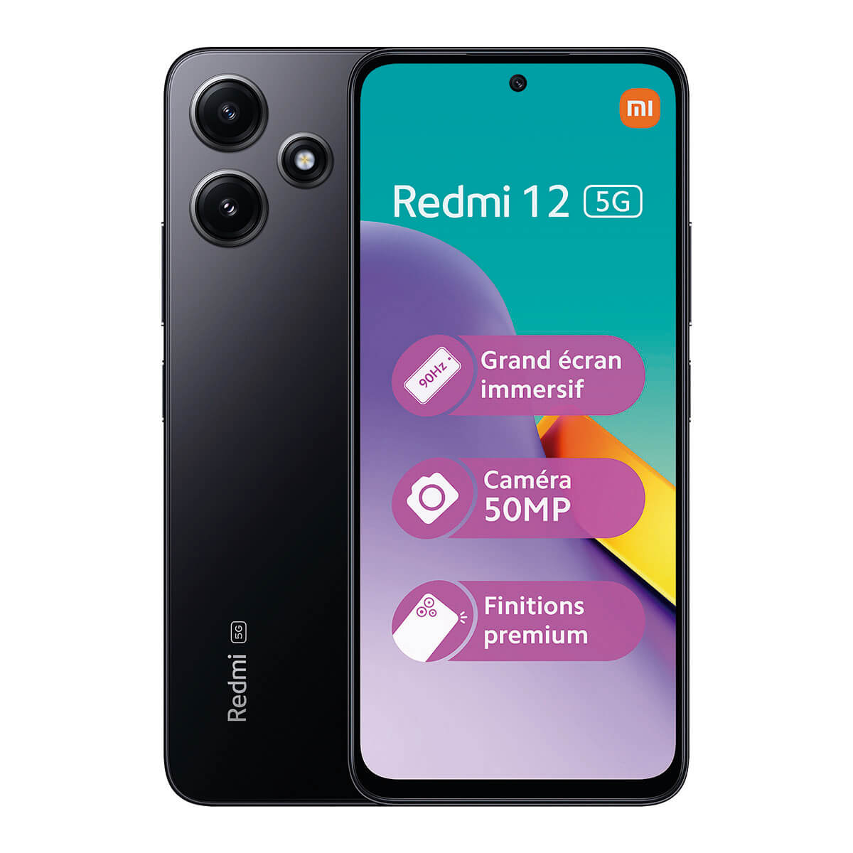 Xiaomi Redmi 12 5G 4 Go/128 Go Noir (Noir Jade) Double SIM 23076RN8DY