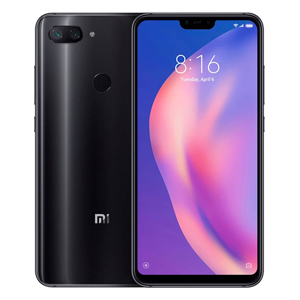 Xiaomi Mi 8 Lite 4 Go/64 Go Noir (Midnight Black) Double SIM